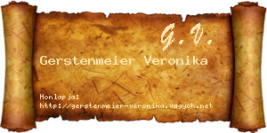 Gerstenmeier Veronika névjegykártya